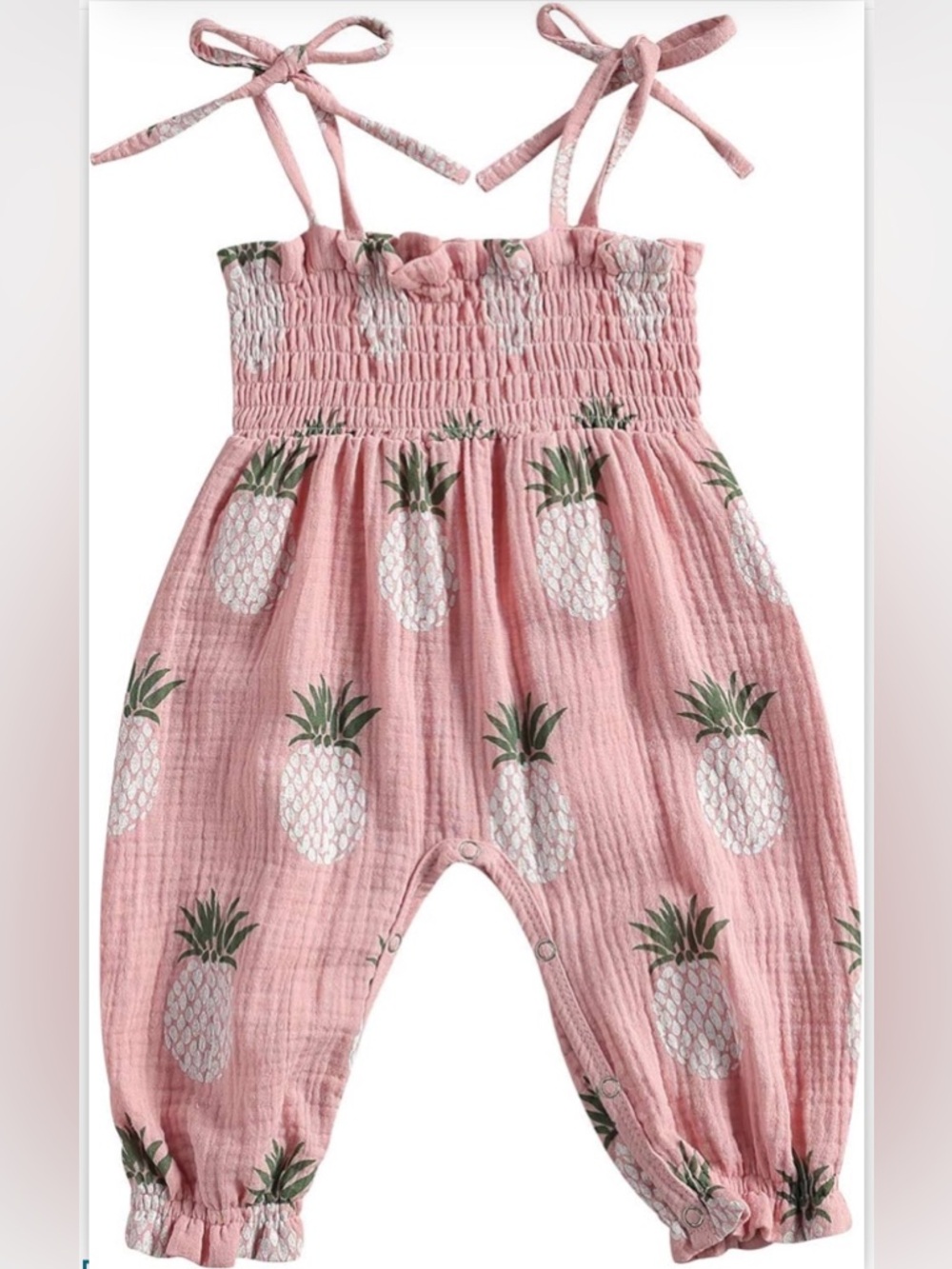 NWOT Pink Pineapple Baby Jumper